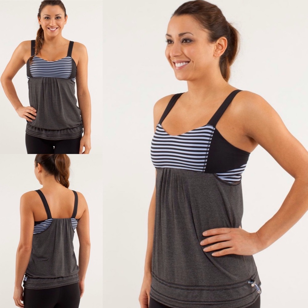 Lululemon 4 S Yoga Run Back on Track Tank Purple
